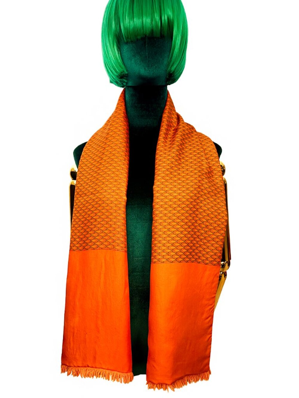 Hermès Long Scarf Angora and Silk